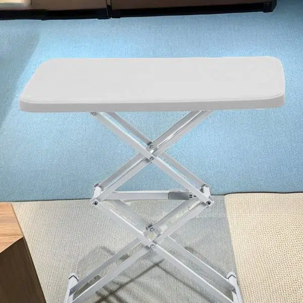 Modern Simplicity PE Steel Rectangular Liftable Folding Desks 1-Pen Slot For Home Office - Image 15