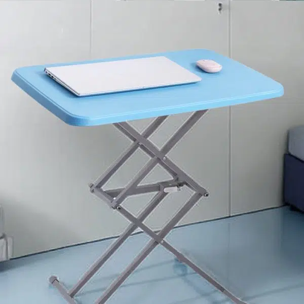 Modern Simplicity PE Steel Rectangular Liftable Folding Desks 1-Pen Slot For Home Office - Image 22