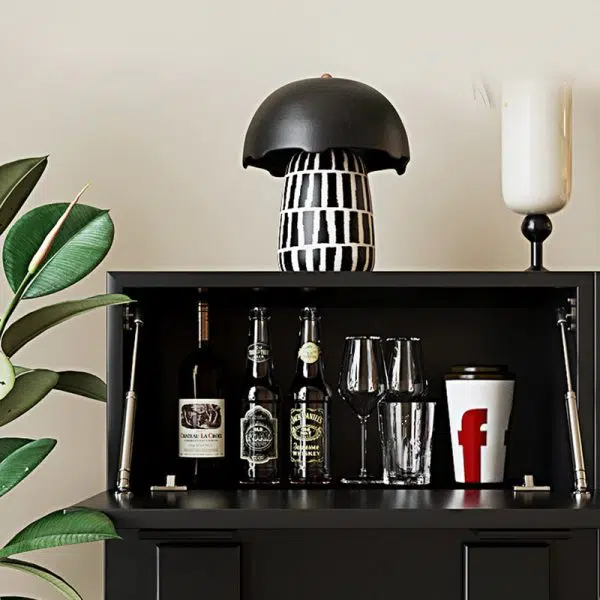 Contemporary Nordic Wood Plate Hardware Rectangular Square Handle Freely Combinable Side Table 1-Cabinet For Bedroom - Image 9