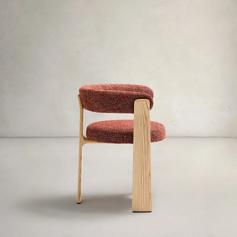 DFM-Chair-BM01395-11.jpg Contemporary Nordic Ash Wood Curved Back Accent Chair With Round Seat For Bedroom & Living Room - Image 10