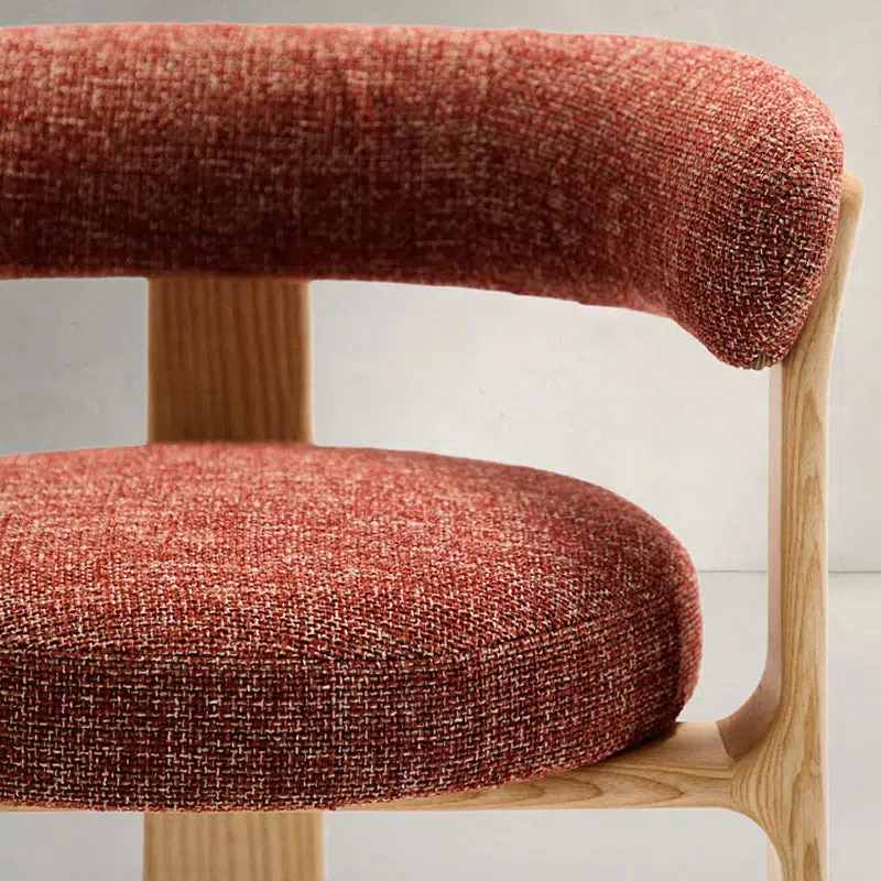 DFM-Chair-BM01395-12.jpg Contemporary Nordic Ash Wood Curved Back Accent Chair With Round Seat For Bedroom & Living Room - Image 8