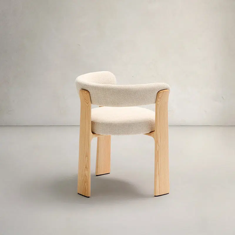 DFM-Chair-BM01395-19.jpg Contemporary Nordic Ash Wood Curved Back Accent Chair With Round Seat For Bedroom & Living Room - Image 12