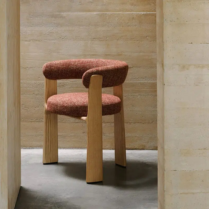 DFM-Chair-BM01395-2.jpg Contemporary Nordic Ash Wood Curved Back Accent Chair With Round Seat For Bedroom & Living Room - Image 14