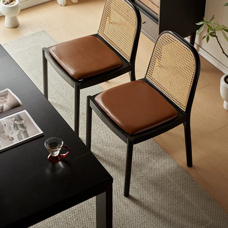 DFM-Chair-BM01453-36.jpg Contemporary Nordic Wood Leather Square Dining Chair For Dining Room And Living Room - Image 1