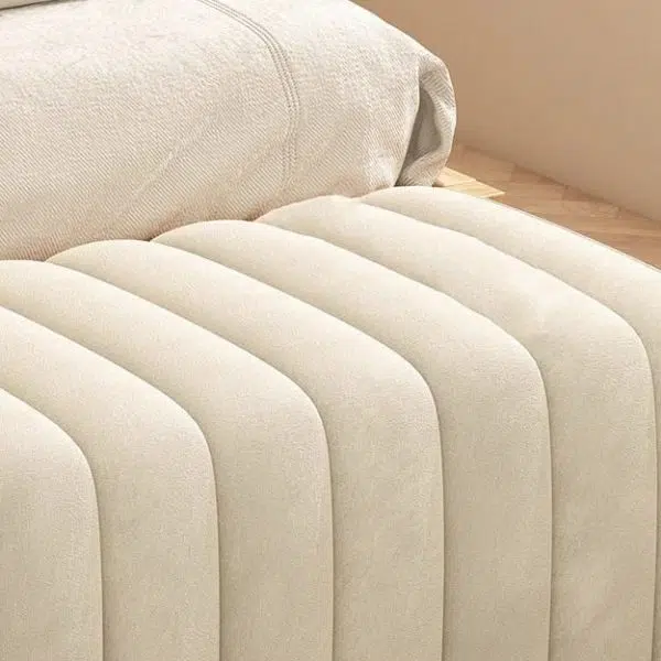 Contemporary Nordic Wood And Velvet Rectangular Bench Chair For Entryway Bedroom Living Room - Image 13