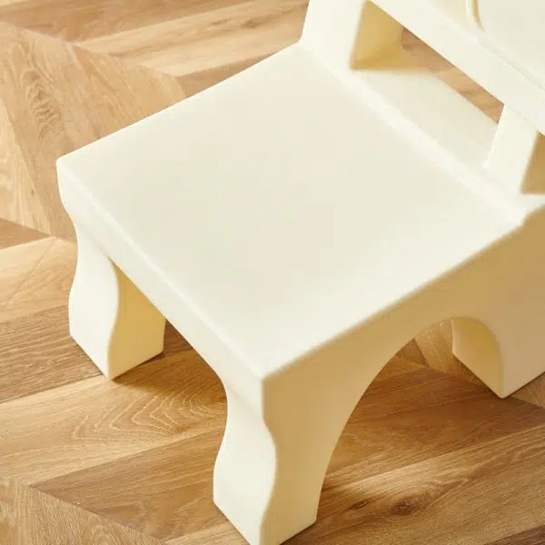 Contemporary Nordic Plastic Square Low Stool For Kids Bedroom & Living Room - Image 5