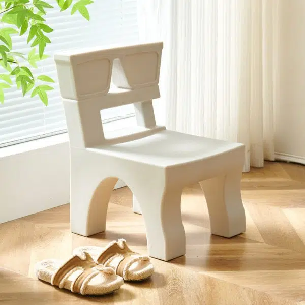 Contemporary Nordic Plastic Square Low Stool For Kids Bedroom & Living Room - Image 24