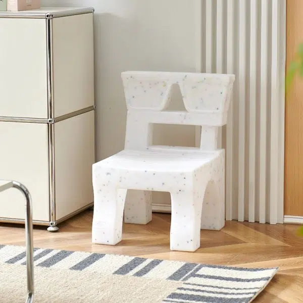 Contemporary Nordic Plastic Square Low Stool For Kids Bedroom & Living Room - Image 17