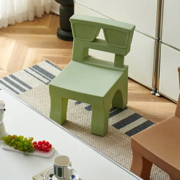 Contemporary Nordic Plastic Square Low Stool For Kids Bedroom & Living Room - Image 22