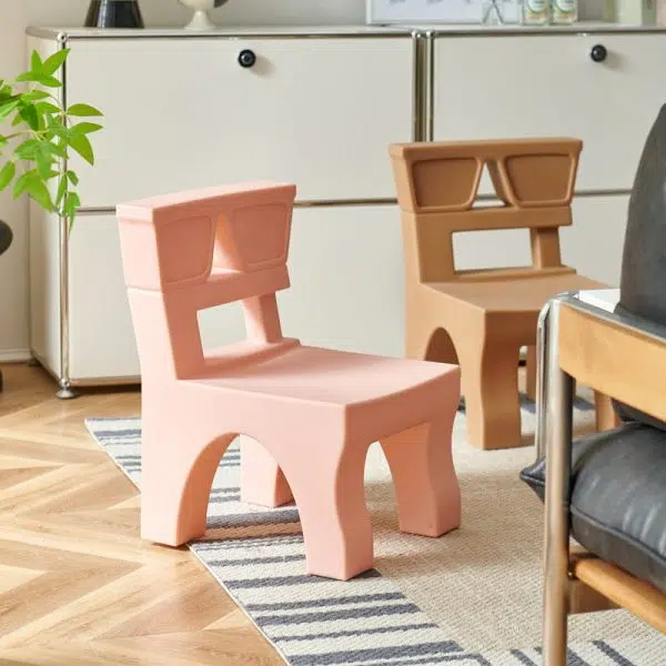 Contemporary Nordic Plastic Square Low Stool For Kids Bedroom & Living Room - Image 21