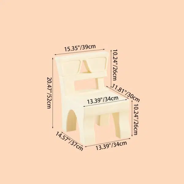 Contemporary Nordic Plastic Square Low Stool For Kids Bedroom & Living Room - Image 4