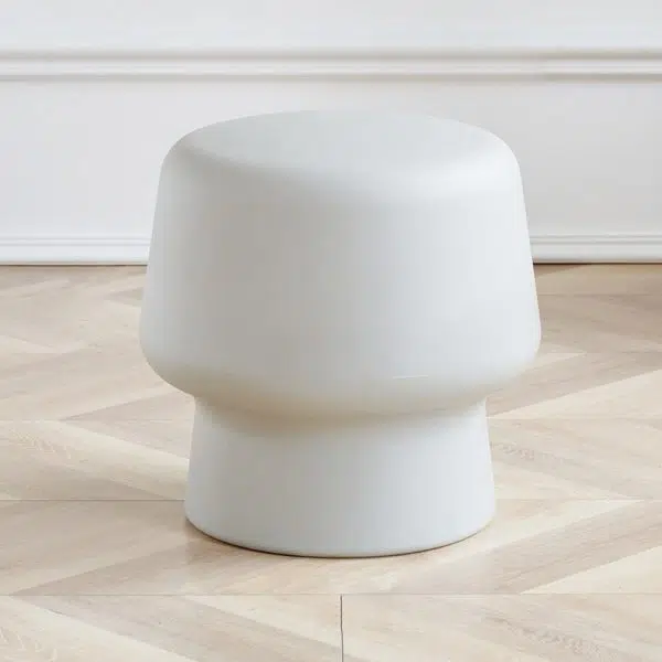 Contemporary Creative Plastic Mushroom Round Low Stool For Bedroom & Living Room Seating - Image 13