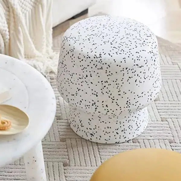 Contemporary Creative Plastic Mushroom Round Low Stool For Bedroom & Living Room Seating - Image 14