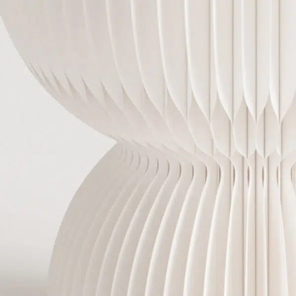 Contemporary Creative Leather & Kraft Paper Lotus-Shaped Foldable Low Stool For Bedroom & Living Room - Image 6