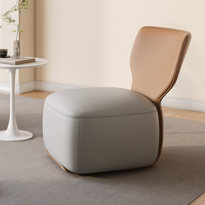 DFM-Chair-BM01675-1-10f39a23-7849-419d-97b1-82e6e77fe007.jpg Contemporary Nordic Wood, Cotton Linen & Leather Square Sofa For Bedroom And Living Room - Image 1