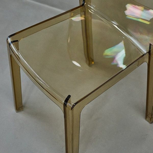 Contemporary Nordic Acrylic Square Dining Chair For Bedroom, Living Room And Dining Room - Image 5