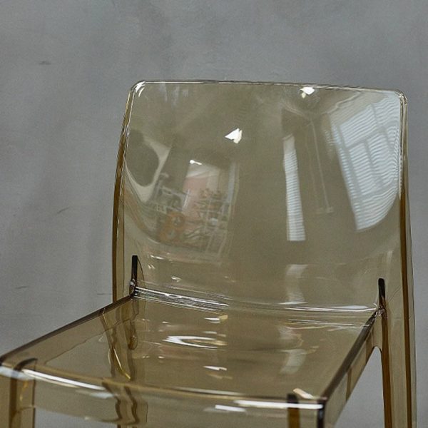 Contemporary Nordic Acrylic Square Dining Chair For Bedroom, Living Room And Dining Room - Image 6