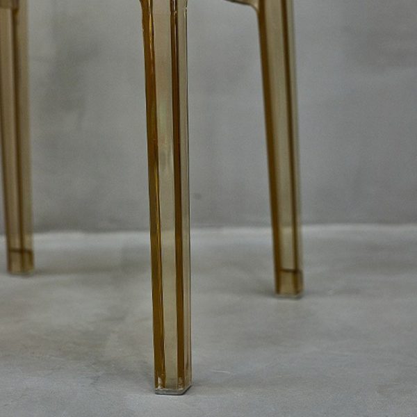 Contemporary Nordic Acrylic Square Dining Chair For Bedroom, Living Room And Dining Room - Image 7