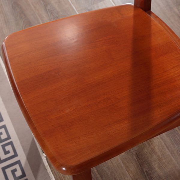 Modern Minimalist Solid Wood Square Dining Chair For Bedroom, Living Room & Dining Room - Image 6