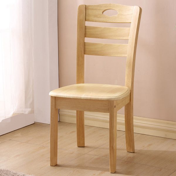 Modern Minimalist Solid Wood Square Dining Chair For Bedroom, Living Room & Dining Room - Image 13