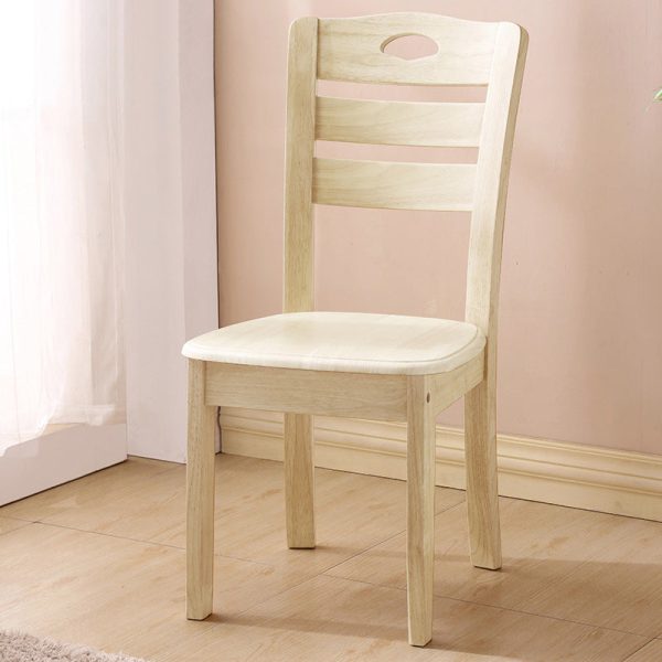 Modern Minimalist Solid Wood Square Dining Chair For Bedroom, Living Room & Dining Room - Image 14