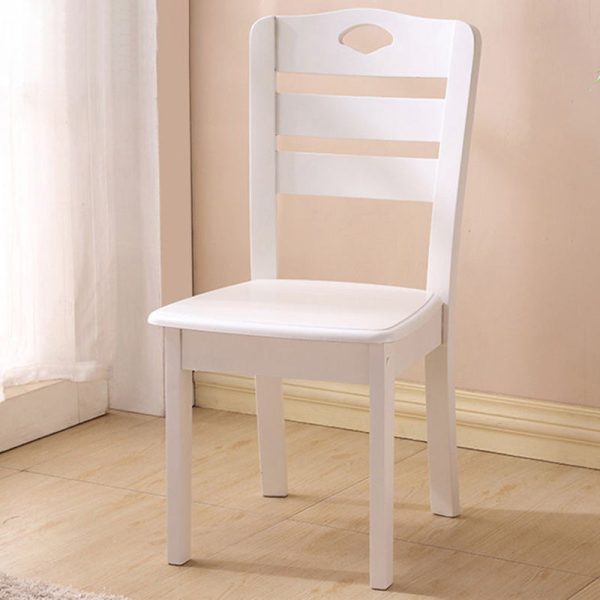 Modern Minimalist Solid Wood Square Dining Chair For Bedroom, Living Room & Dining Room - Image 15
