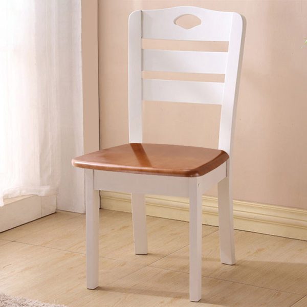Modern Minimalist Solid Wood Square Dining Chair For Bedroom, Living Room & Dining Room - Image 11