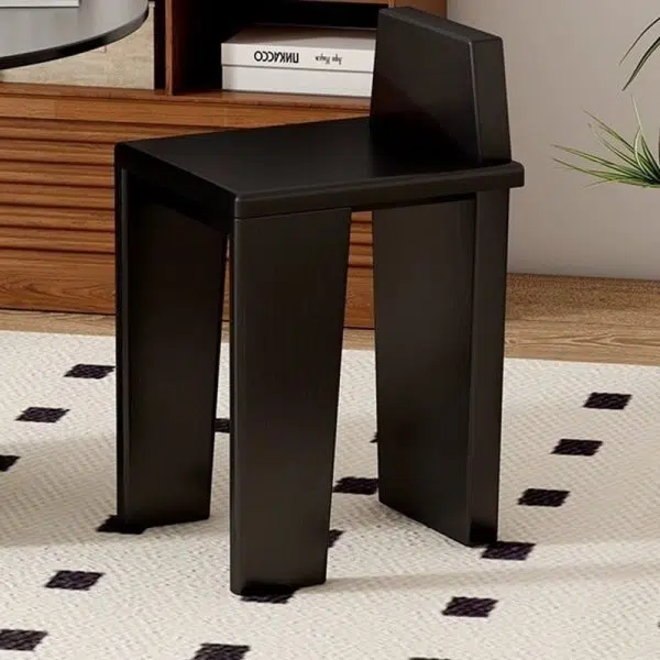 Traditional French Solid Wood Square Low Stool For Bedroom, Living Room & Dining Room - Image 13