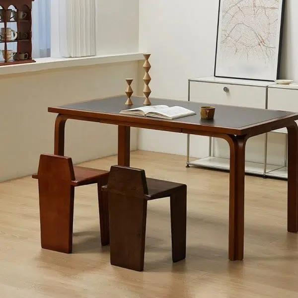 Traditional French Solid Wood Square Low Stool For Bedroom, Living Room & Dining Room - Image 16