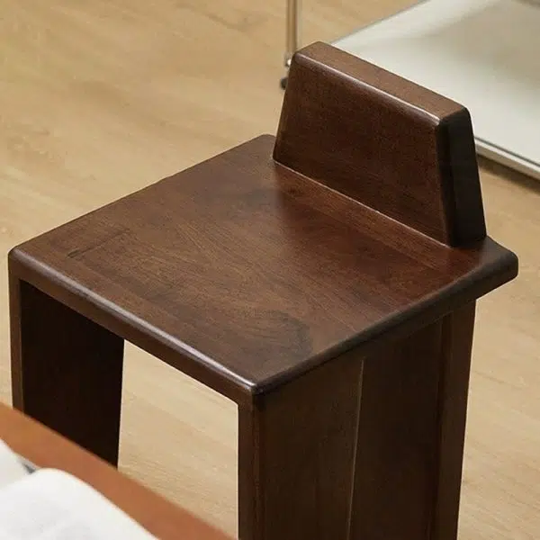 Traditional French Solid Wood Square Low Stool For Bedroom, Living Room & Dining Room - Image 5