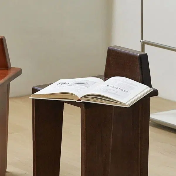 Traditional French Solid Wood Square Low Stool For Bedroom, Living Room & Dining Room - Image 17