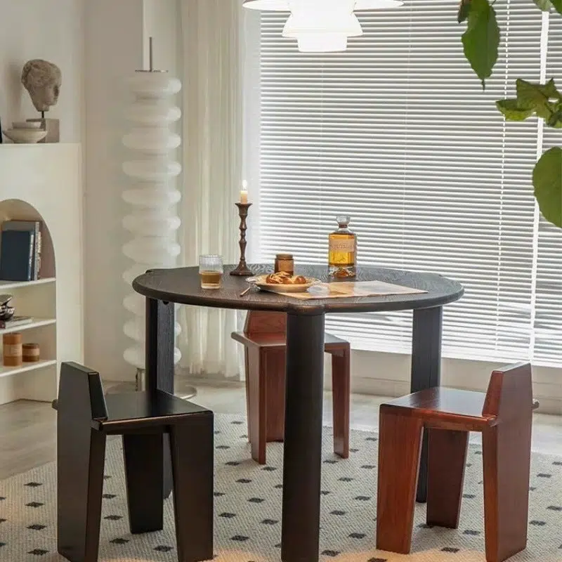 DFM-Chair-BM01787-18.jpg Traditional French Solid Wood Square Low Stool For Bedroom, Living Room & Dining Room - Image 1