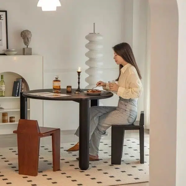 Traditional French Solid Wood Square Low Stool For Bedroom, Living Room & Dining Room - Image 20