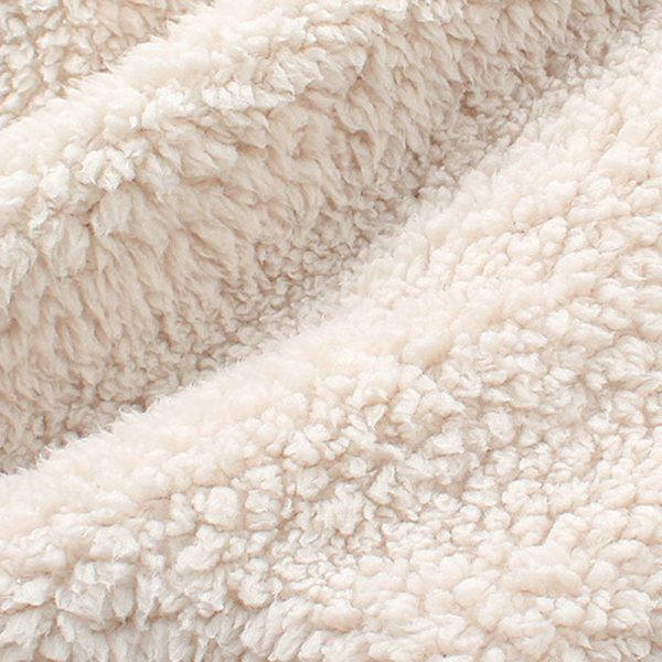 Contemporary Nordic Lambswool & Carbon Steel Curved Round Accent Chair For Bedroom & Living Room - Image 5