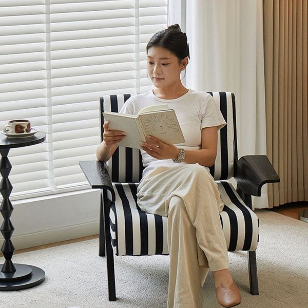 Contemporary Nordic Velvet & Wood Square Accent Chair With Adjustable Legs For Bedroom & Living Room - Image 11