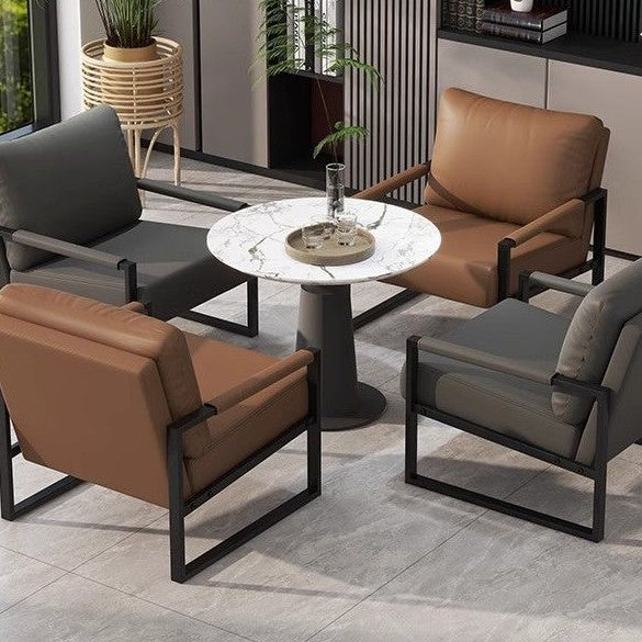 DFM-Chair-BM01806-24.jpg Contemporary Nordic Leather & Iron Square Accent Chair For Bedroom & Living Room - Image 13