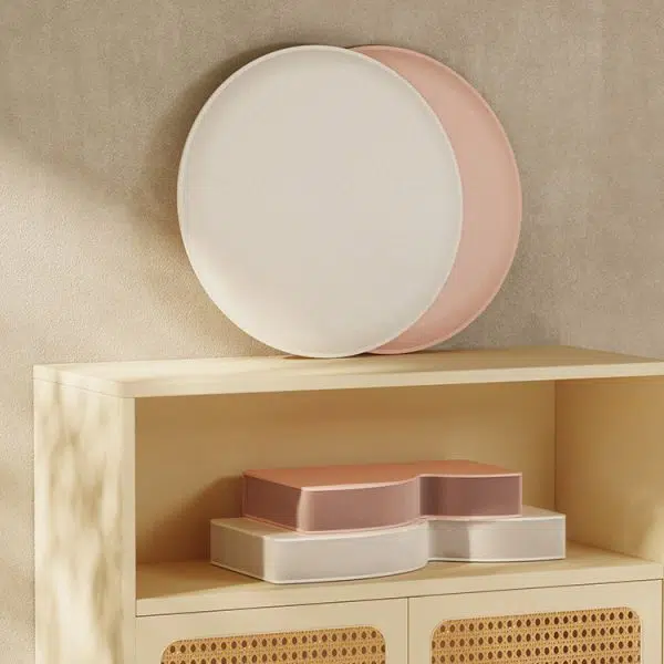 Contemporary Creative Leather Kraft Paper Round Cylinder Foldable Low Stool For Bedroom & Living Room - Image 7