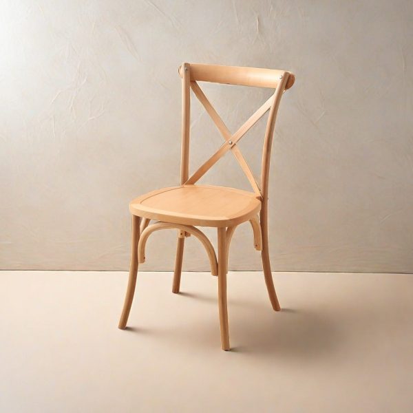 Contemporary Scandinavian Solid Wood Rattan Curved Square Dining Chair With Backrest For Dining Room - Image 9