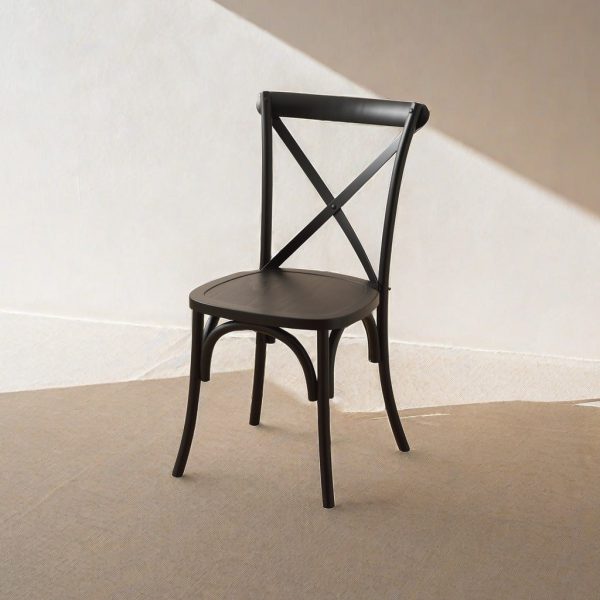 Contemporary Scandinavian Solid Wood Rattan Curved Square Dining Chair With Backrest For Dining Room - Image 11