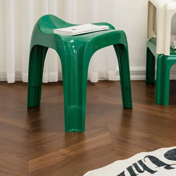 Contemporary Nordic ABS Chair Backless Armless For Living Room - Image 18