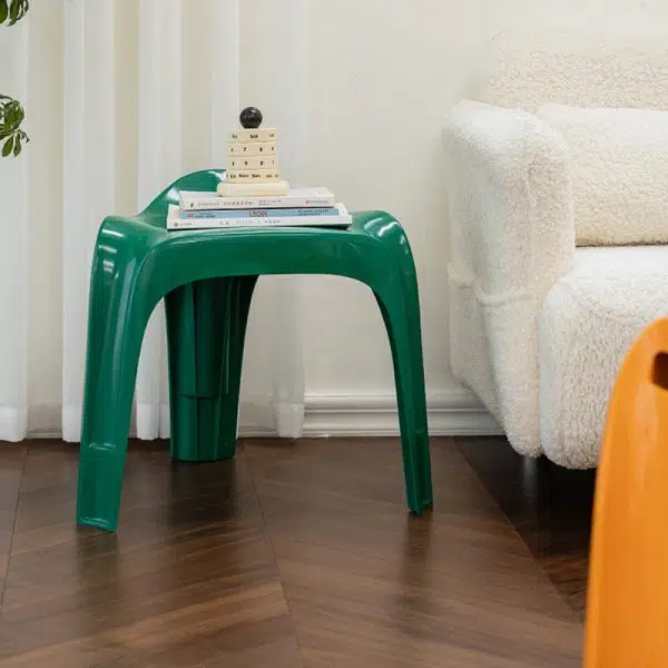 Contemporary Nordic ABS Chair Backless Armless For Living Room - Image 16