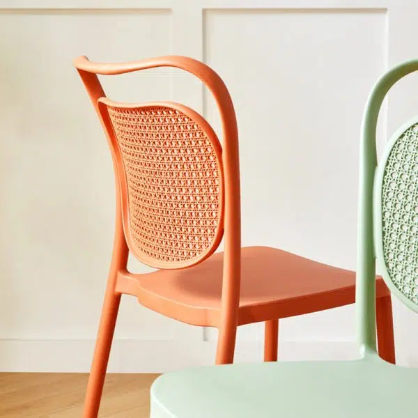 Contemporary Nordic PP Macarons Dining Chair Backrest Armless For Dining Room - Image 5
