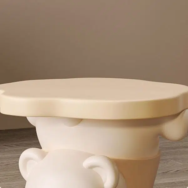 Contemporary Creative Bear Resin Footstool Backless Armless For Living Room - Image 5