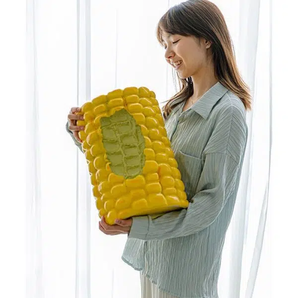 Contemporary Creative Hamburger Corn Footstool Backless Armless For Living Room - Image 11