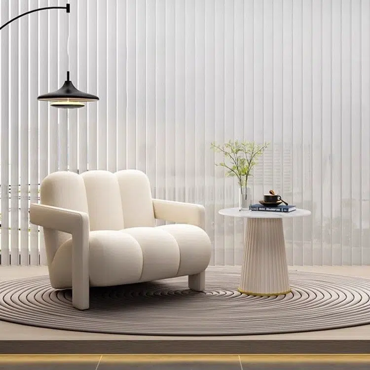 DFM-Chair-FA00810-13.jpg Contemporary Nordic Flannelette Solid Wood Sofa Backrest Armrest For Living Room - Image 18