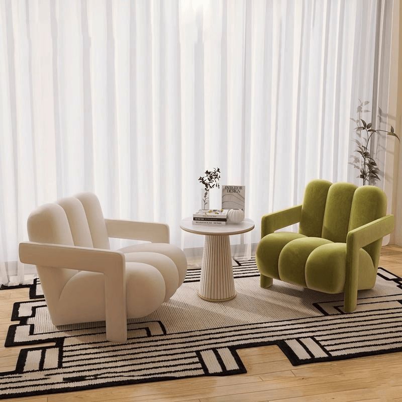 DFM-Chair-FA00810-25.jpg Contemporary Nordic Flannelette Solid Wood Sofa Backrest Armrest For Living Room - Image 3