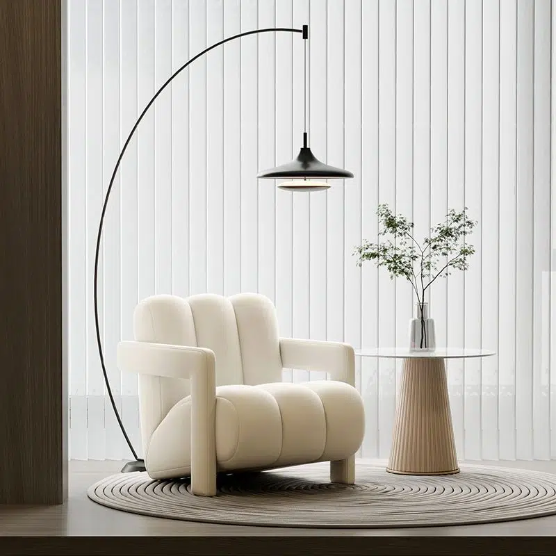 DFM-Chair-FA00810-6.jpg Contemporary Nordic Flannelette Solid Wood Sofa Backrest Armrest For Living Room - Image 12