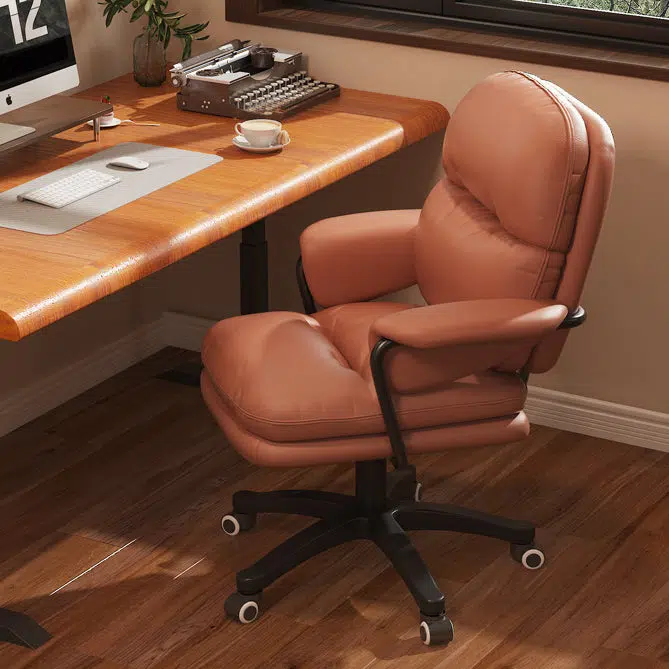 DFM-Chair-FA00820-9.jpg Contemporary Nordic Nylon Leather Desk Chair Backrest Armrest For Home Office - Image 11