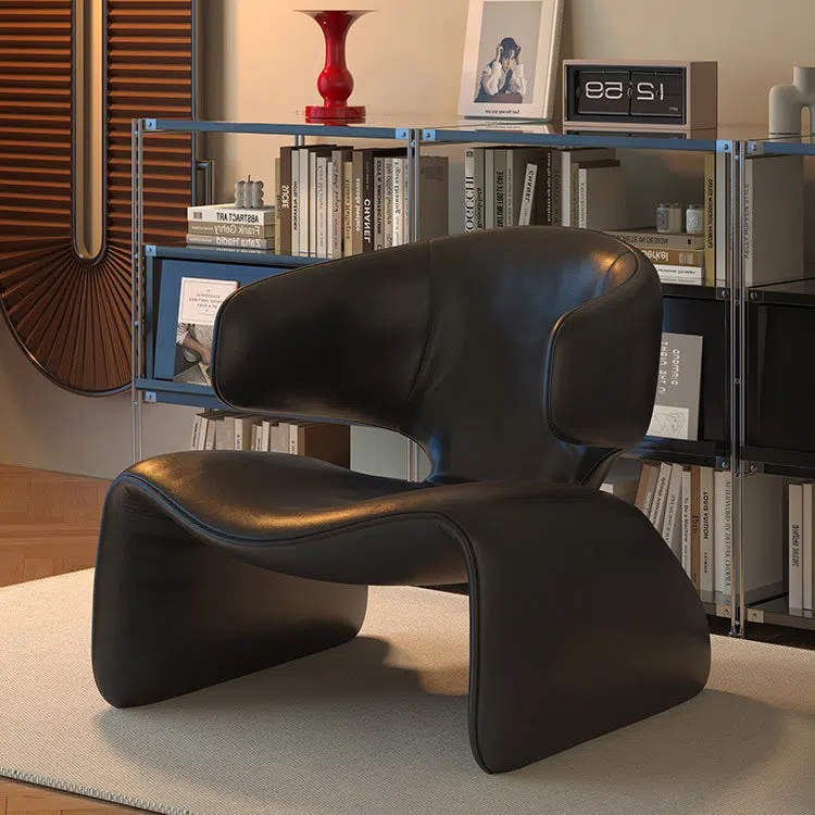 DFM-Chair-FA00830-11.jpg Contemporary Nordic Leather Solid Wood Sofa Backrest Armrest For Living Room - Image 13