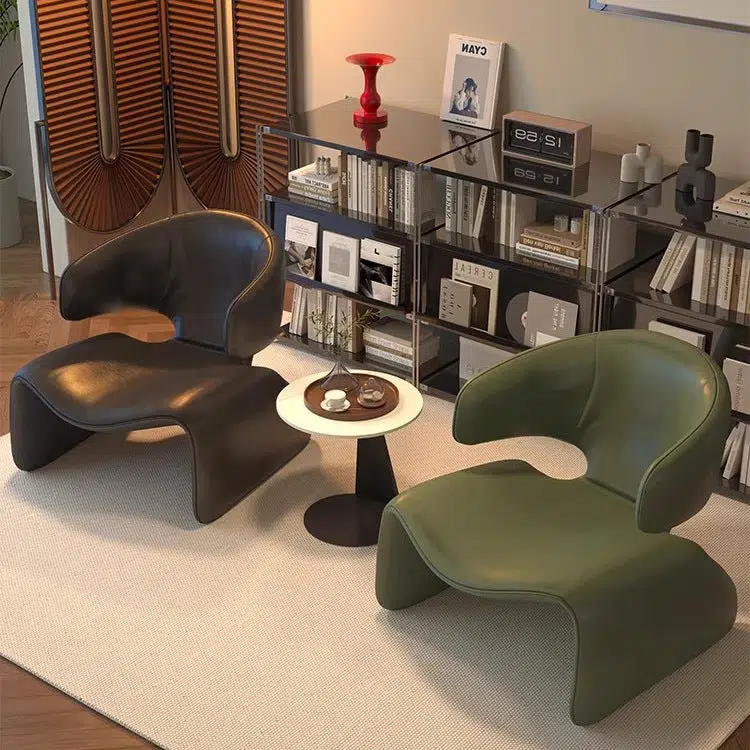 DFM-Chair-FA00830-13.jpg Contemporary Nordic Leather Solid Wood Sofa Backrest Armrest For Living Room - Image 7